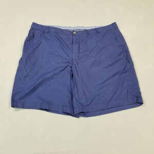 Peter Millar Shorts Mens Size 40 Blue Cotton Nylon Blend Golf Flat Front